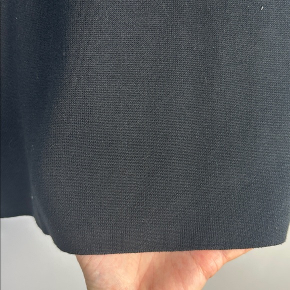 Eileen Fisher Reversible Silk Organic Cotton Funnel Neck Sweater Med Black Clay - Picture 9 of 16